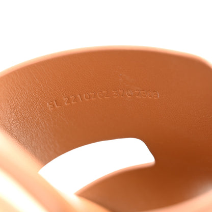 Hermes Calfskin Cork Eze 30 Sandals 37 Marron Glaise 8 of 9