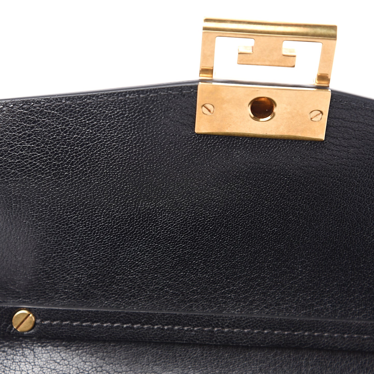 Goatskin Small GV3 Shoulder Bag Black Grey