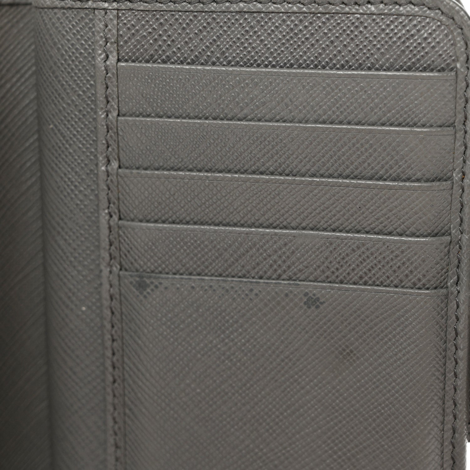 Prada Saffiano Metal Compact Wallet Marmo 7 of 10