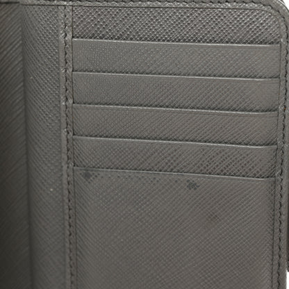 Prada Saffiano Metal Compact Wallet Marmo 7 of 10