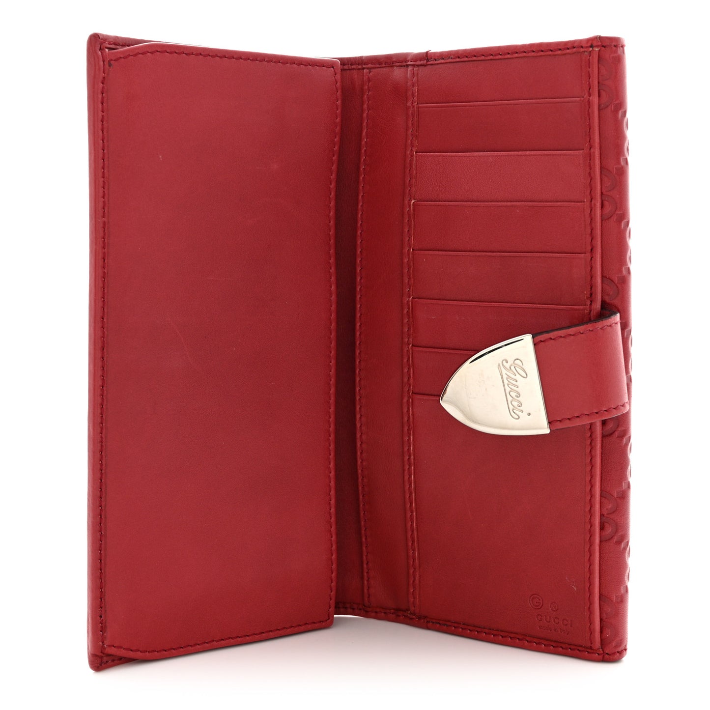 Guccissima Continental Wallet Red