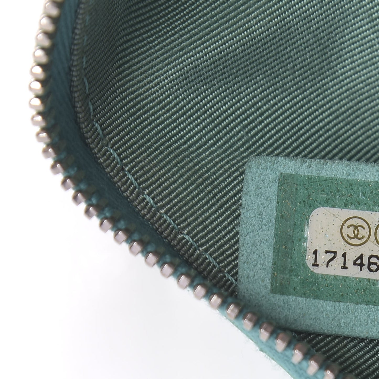 Patent Quilted Key Holder Case Green