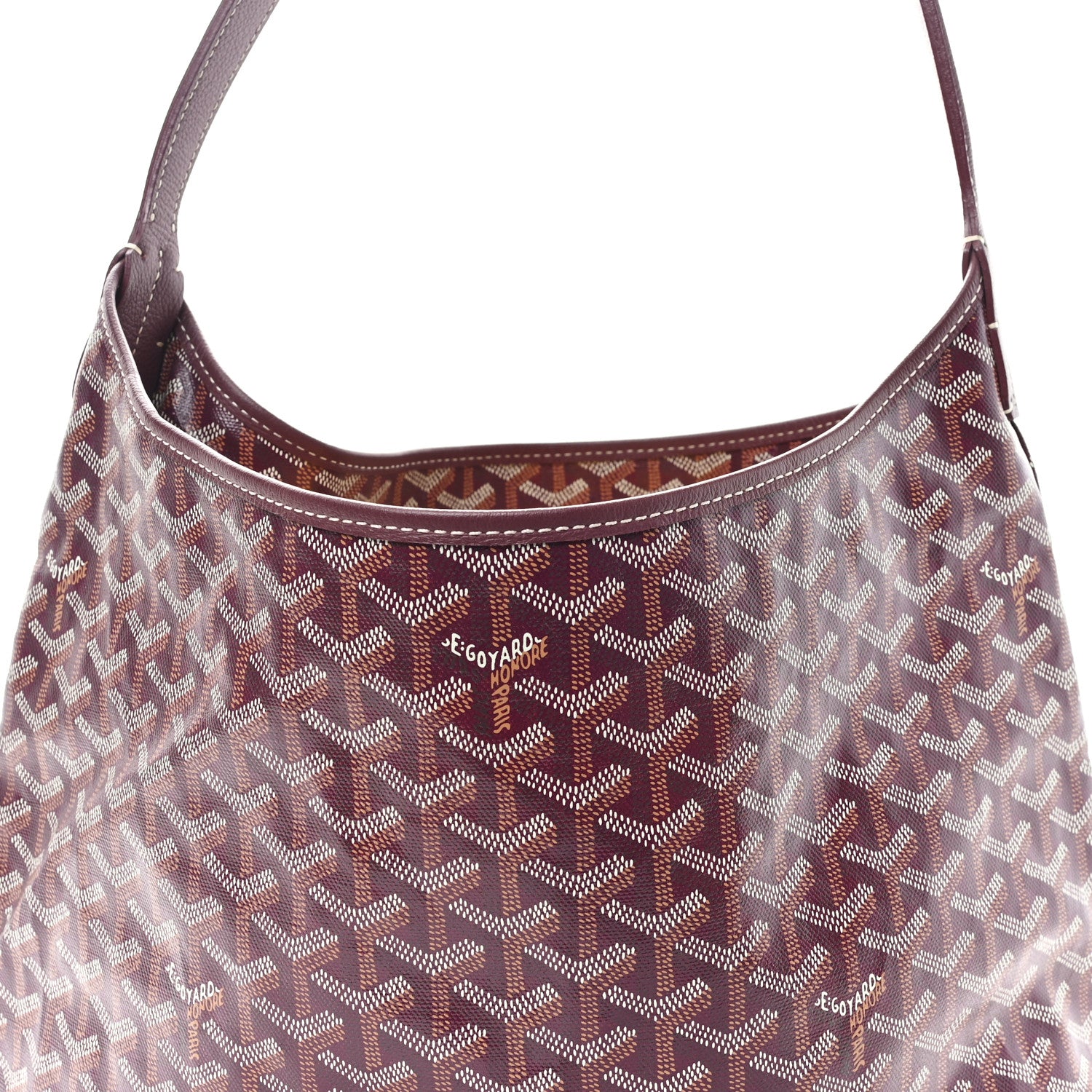 Goyard Goyardine Boheme Hobo Burgundy 9 of 12