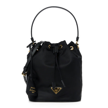 Prada Re-Nylon Saffiano Mini Re-Edition 1978 Bucket Bag Black 1 of 11