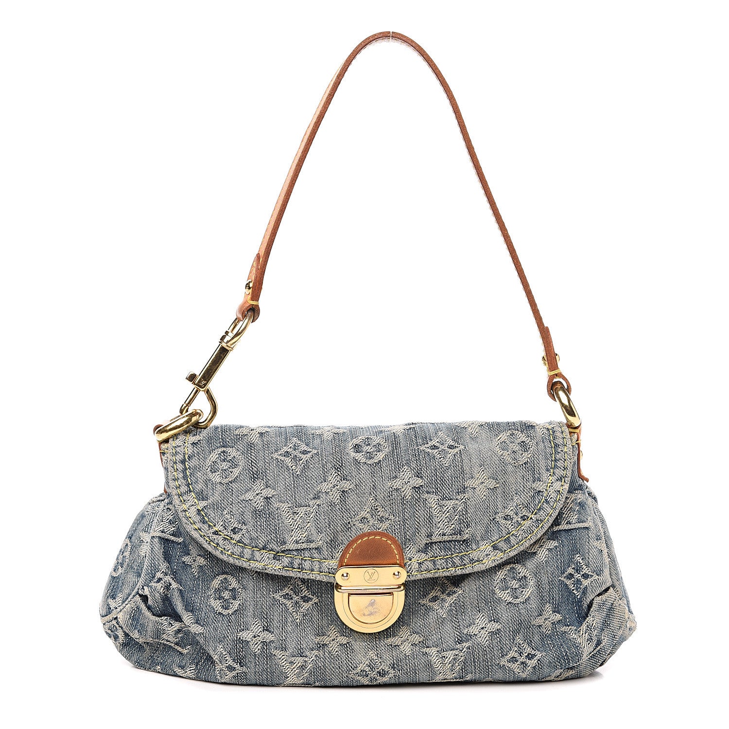 Louis Vuitton Monogram Denim Mini Pleaty Blue 1 of 10