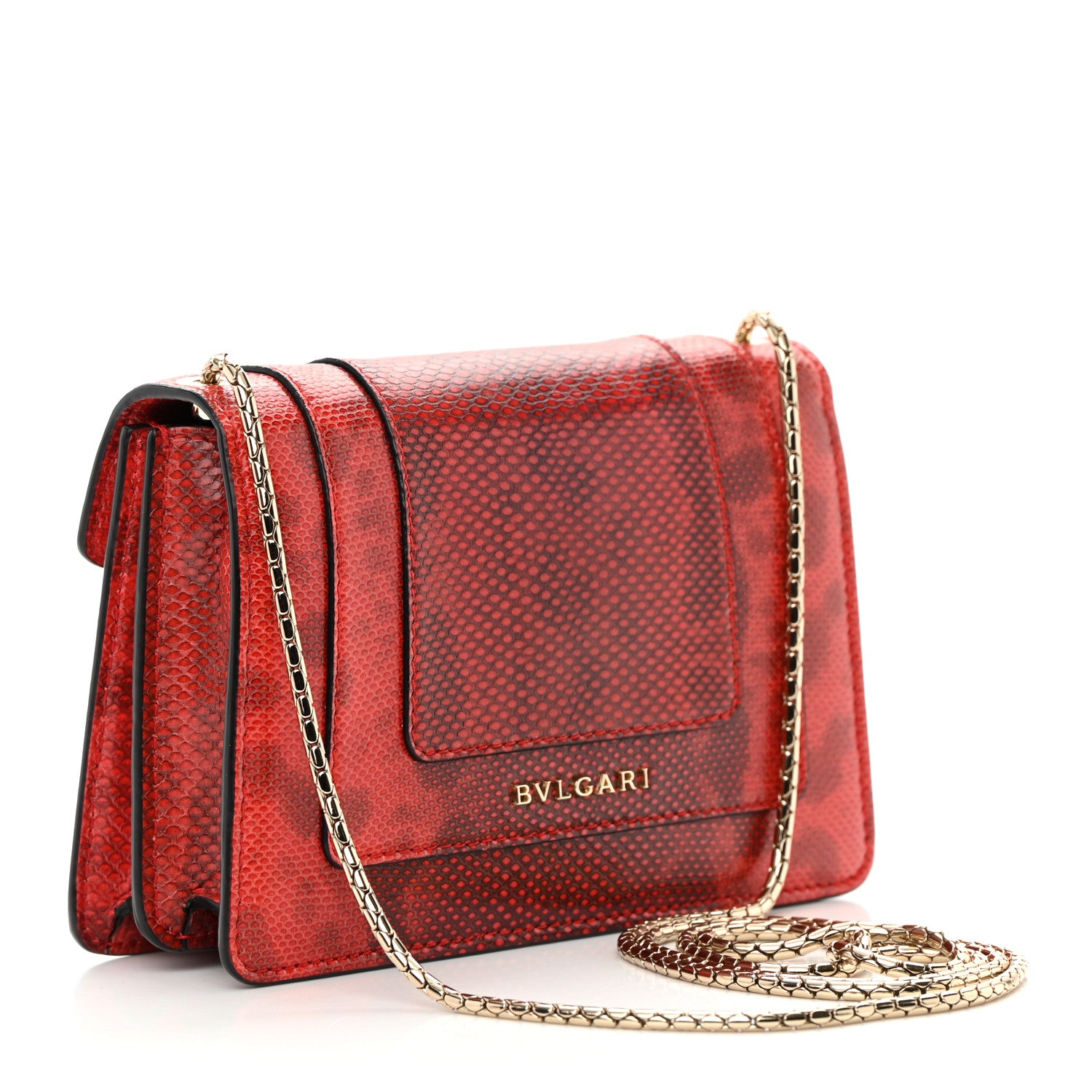 Bulgari Karung Serpenti Forever Crossbody Red 3 of 13