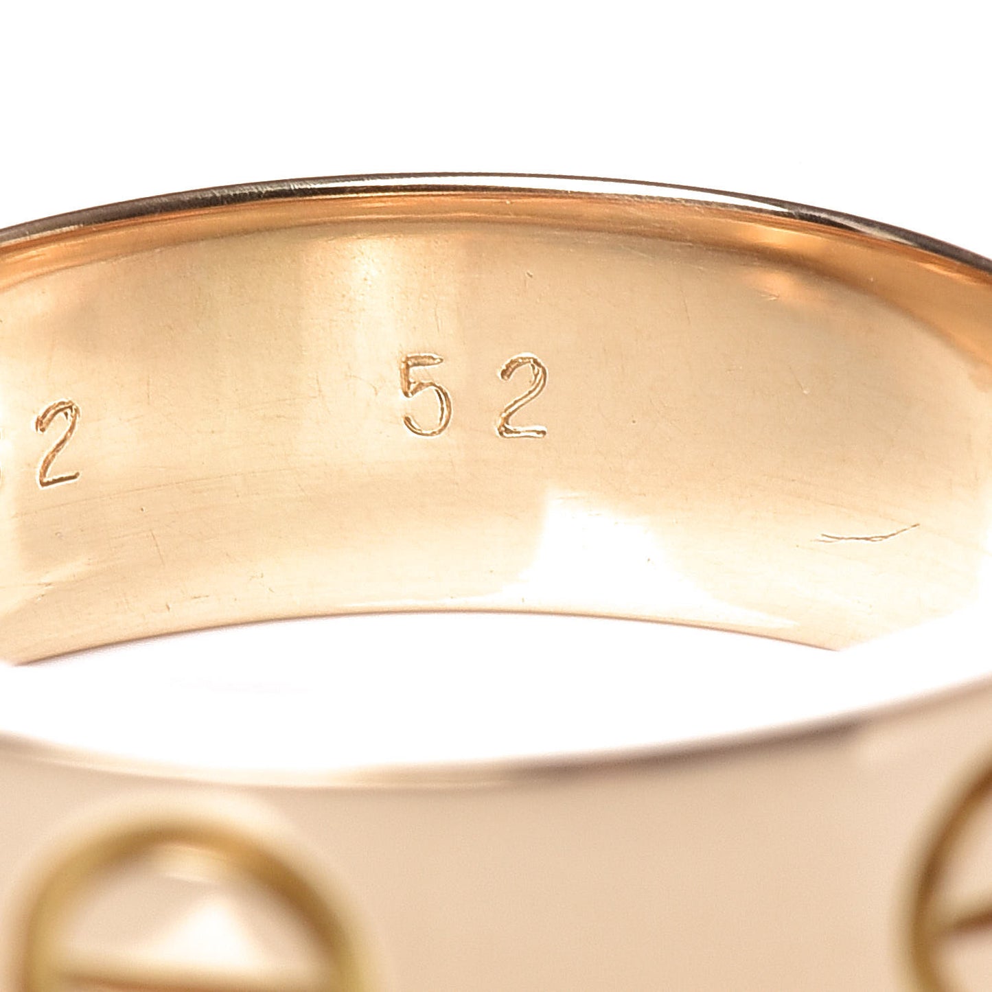 18K Yellow Gold 5.5mm LOVE Ring 52 6