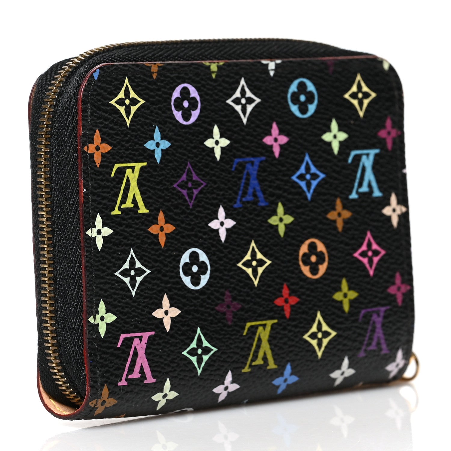 Louis Vuitton Monogram Multicolor Zippy Coin Purse Black 3 of 8