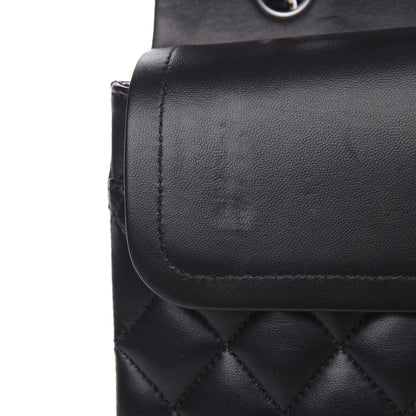 Chanel Lambskin Quilted Medium Double Flap Black 12 of 14