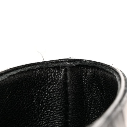 Saint Laurent Shiny Crocodile Embossed Jane 90 Zip Booties 40.5 Black 15 of 16