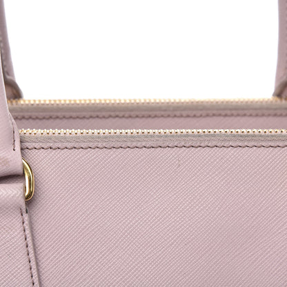 Prada Saffiano Small Galleria Double Zip Tote Mughetto 16 of 20