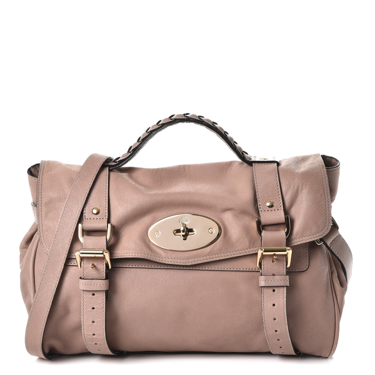 Mulberry Soft Calf Fur Embossed Medium Alexa Pinky Mink 1 of 13