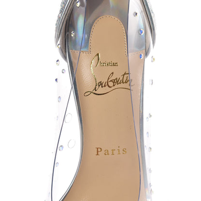 Christian Louboutin PVC Specchio Degrastrass 100 Pumps 37 Silver 7 of 7