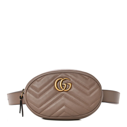 Gucci Calfskin Matelasse GG Marmont Belt Bag 85 34 Porcelain Rose 1 of 11