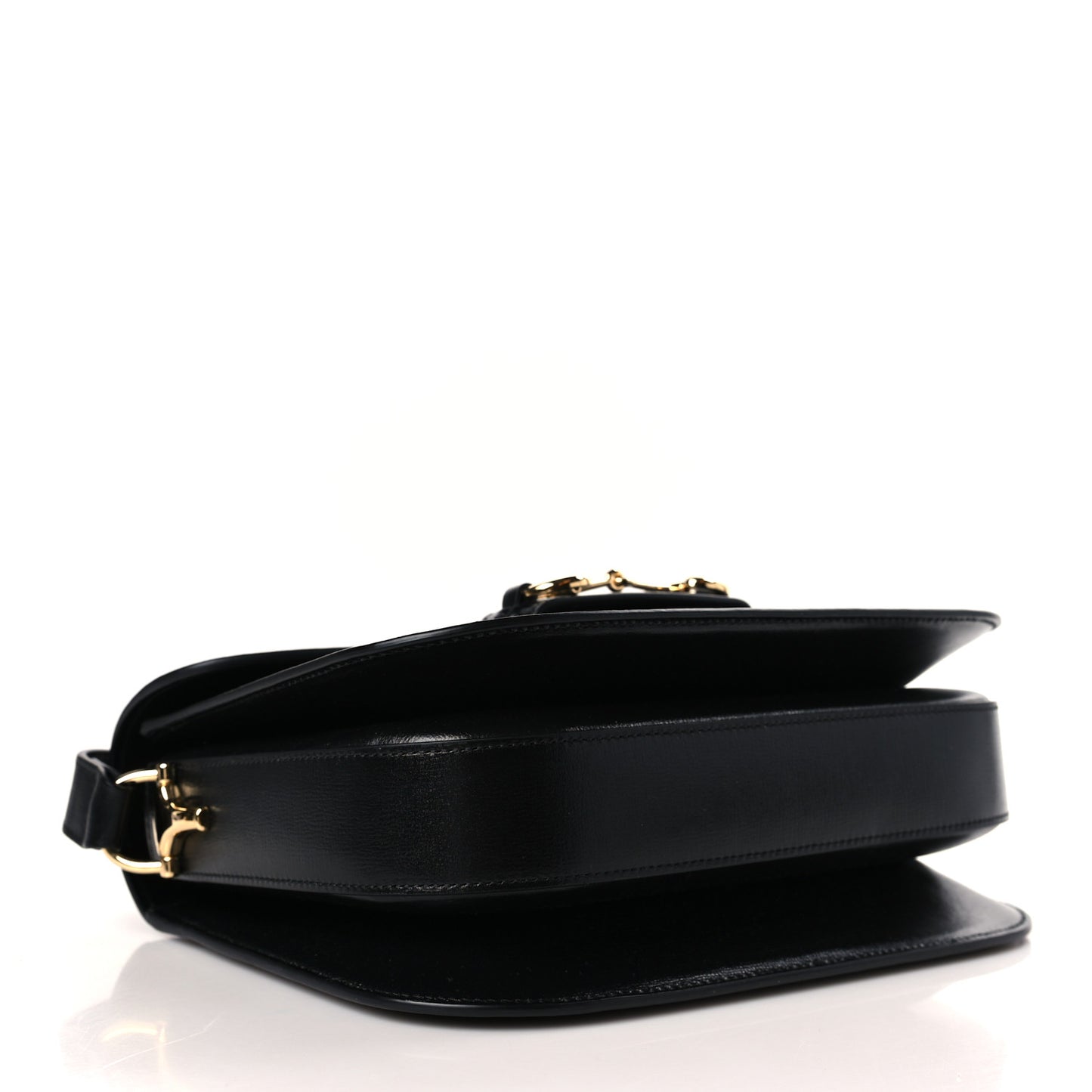 Azalea Calfskin Horsebit 1955 Shoulder Bag Black