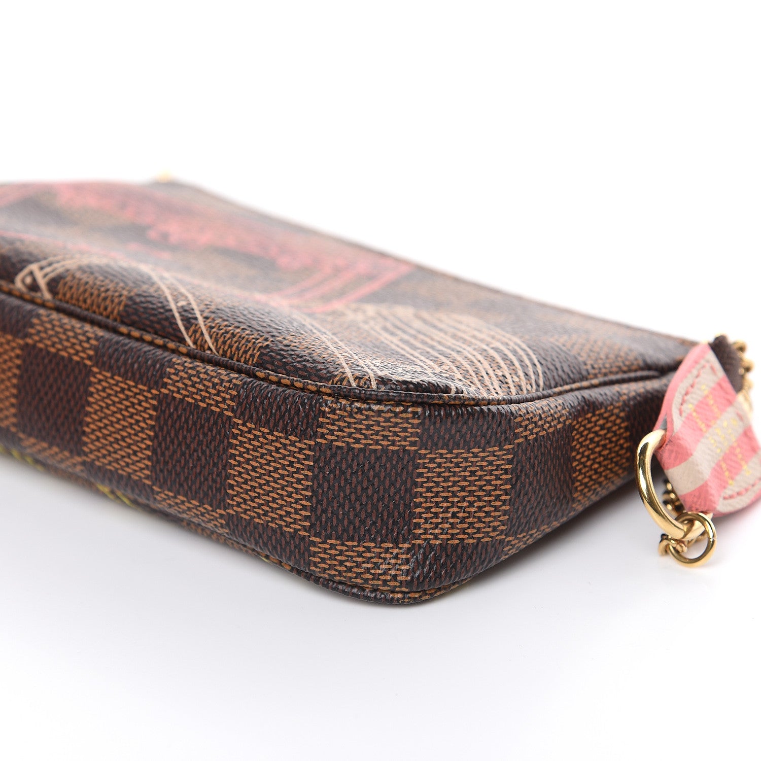 Louis Vuitton Damier Ebene 2014 Christmas Animation Mini Pochette Accessories 9 of 10