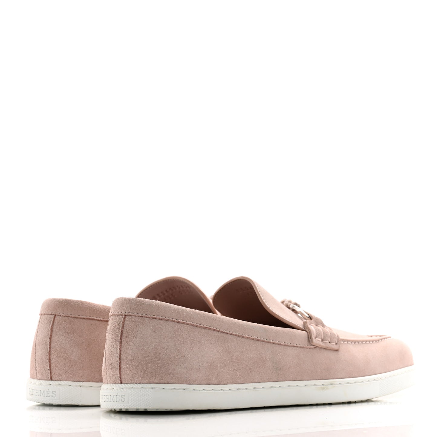 Suede Calfskin Mens Ignacio Loafers 43.5 Rose Porcelaine