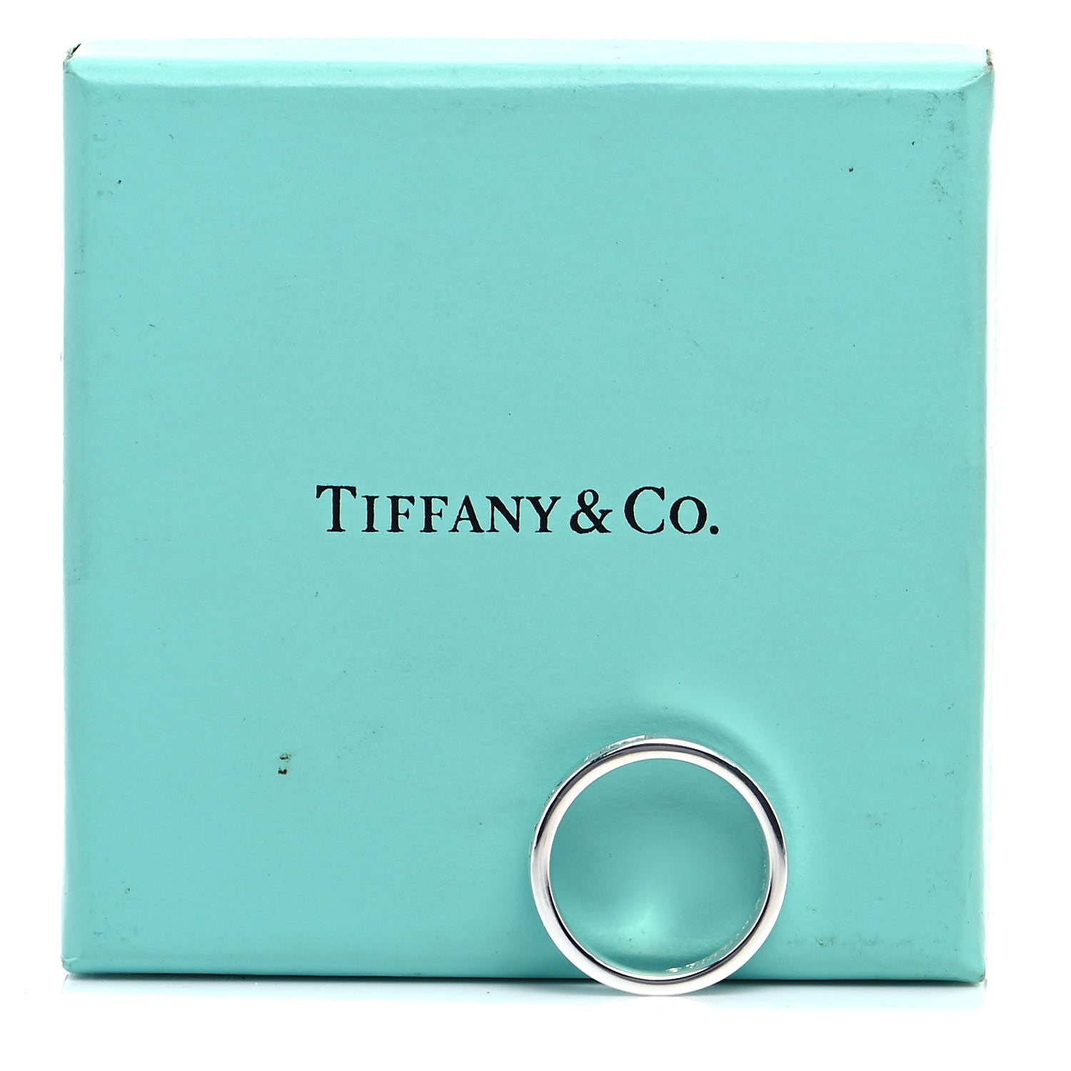 Tiffany Sterling Silver Narrow 1837 Band Ring 56 7.5 5 of 5