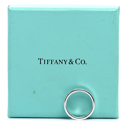 Tiffany Sterling Silver Narrow 1837 Band Ring 56 7.5 5 of 5