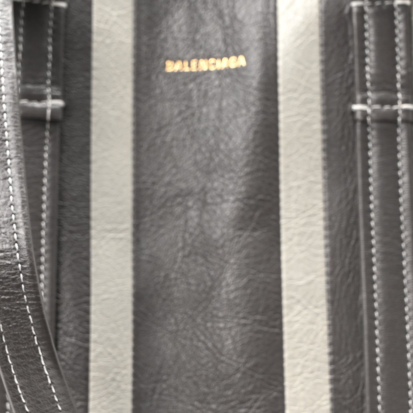 Agneau Arena Striped Patchwork Medium Barbes East West Shopper Lead