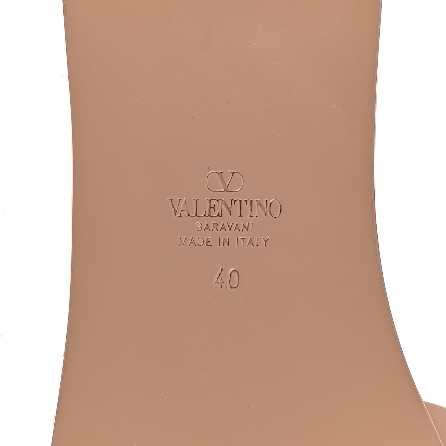 Valentino Garavani Calfskin Vlogo Flat Slide Sandals 40 Rose Canelle 8 of 10