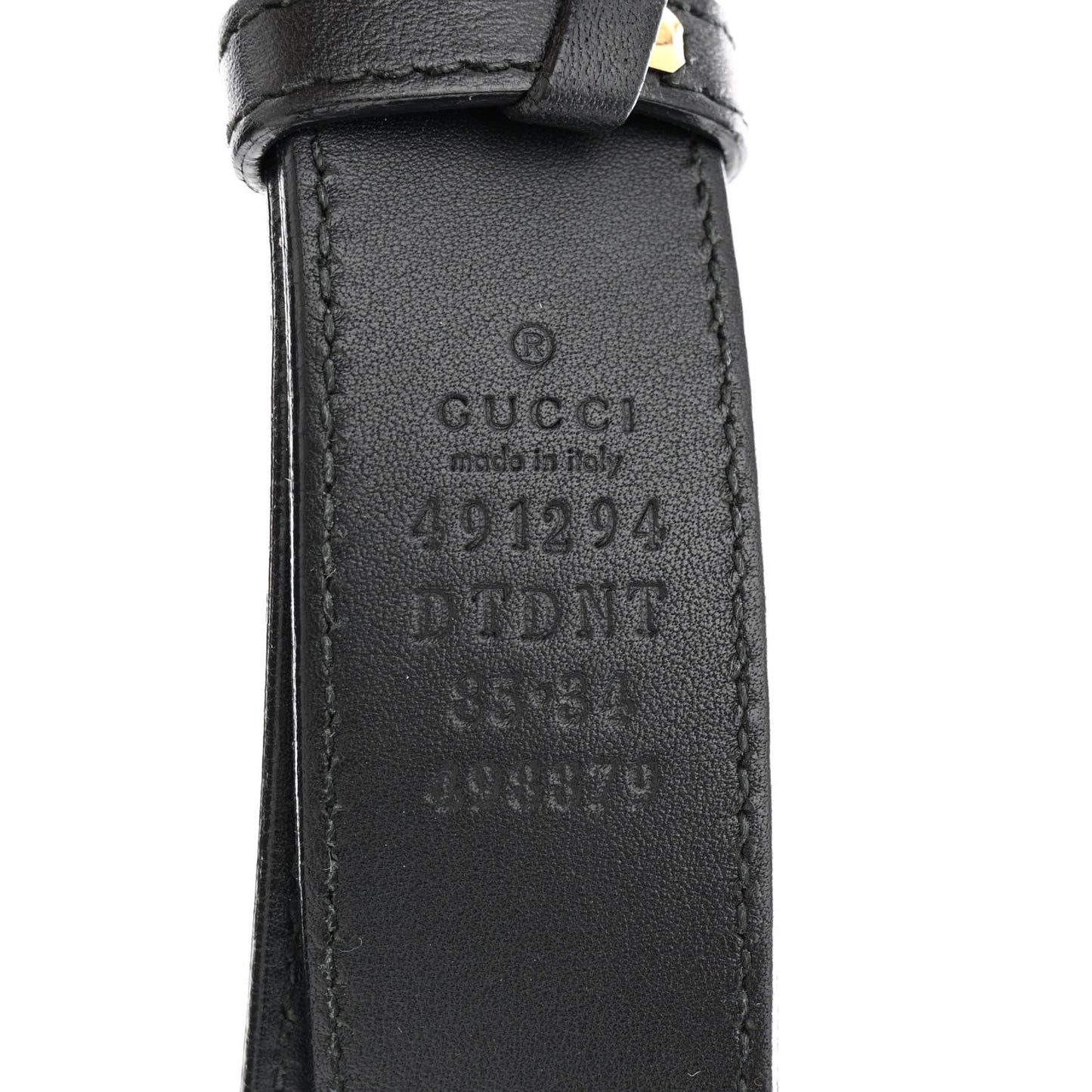 Calfskin Matelasse Animal Studs GG Marmont Belt Bag 85 34 Black