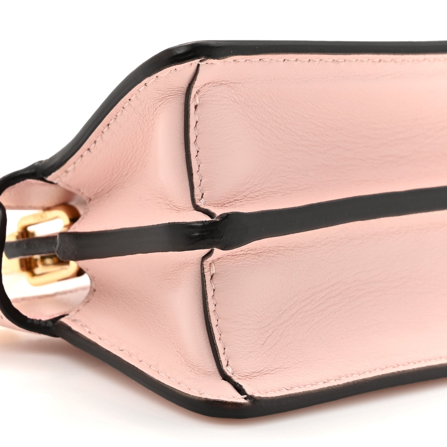 Shiny Nappa Nano Peekaboo Maxi Handle Satchel Rosa Confetto