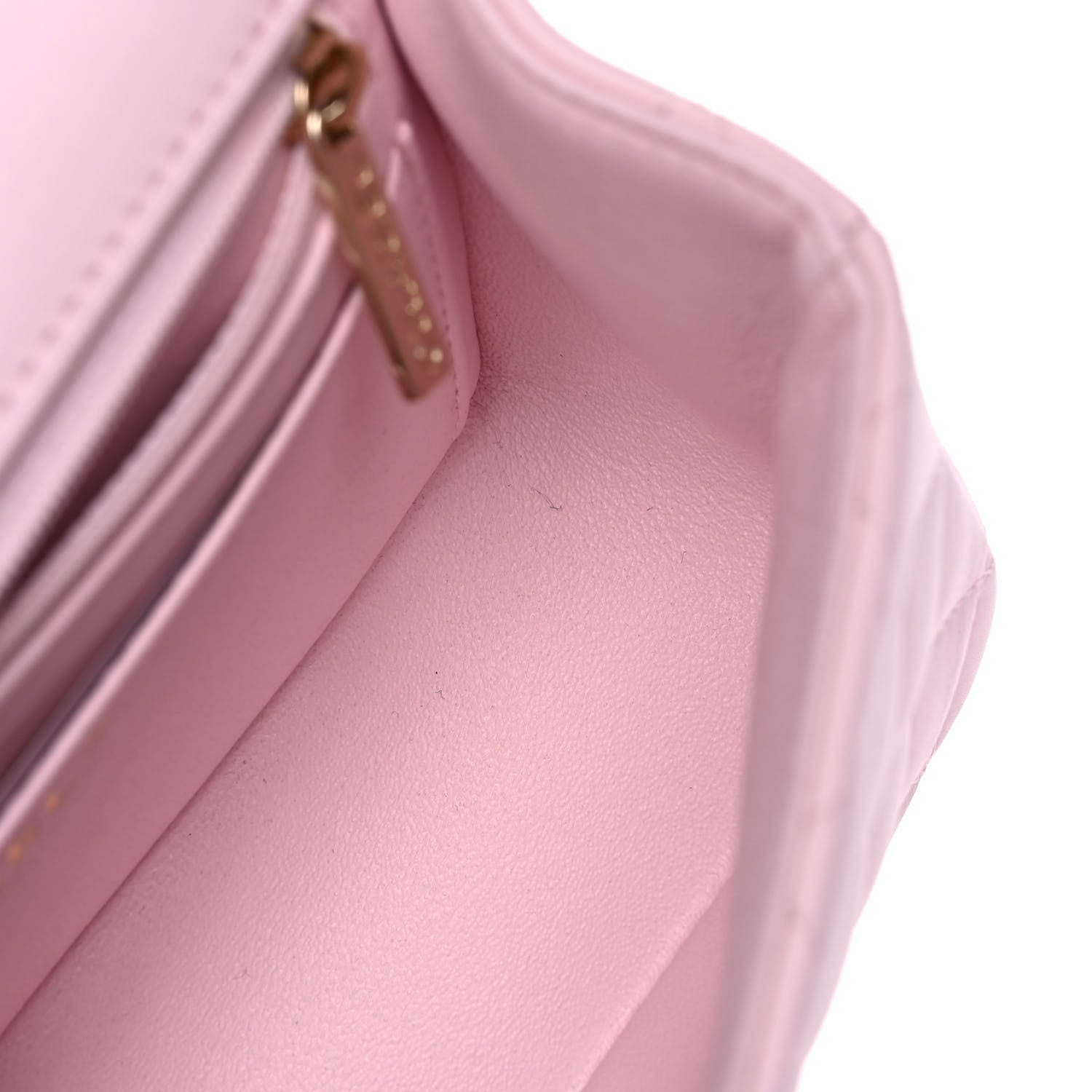Chanel Lambskin Quilted Mini Top Handle Rectangular Flap Light Pink 12 of 13