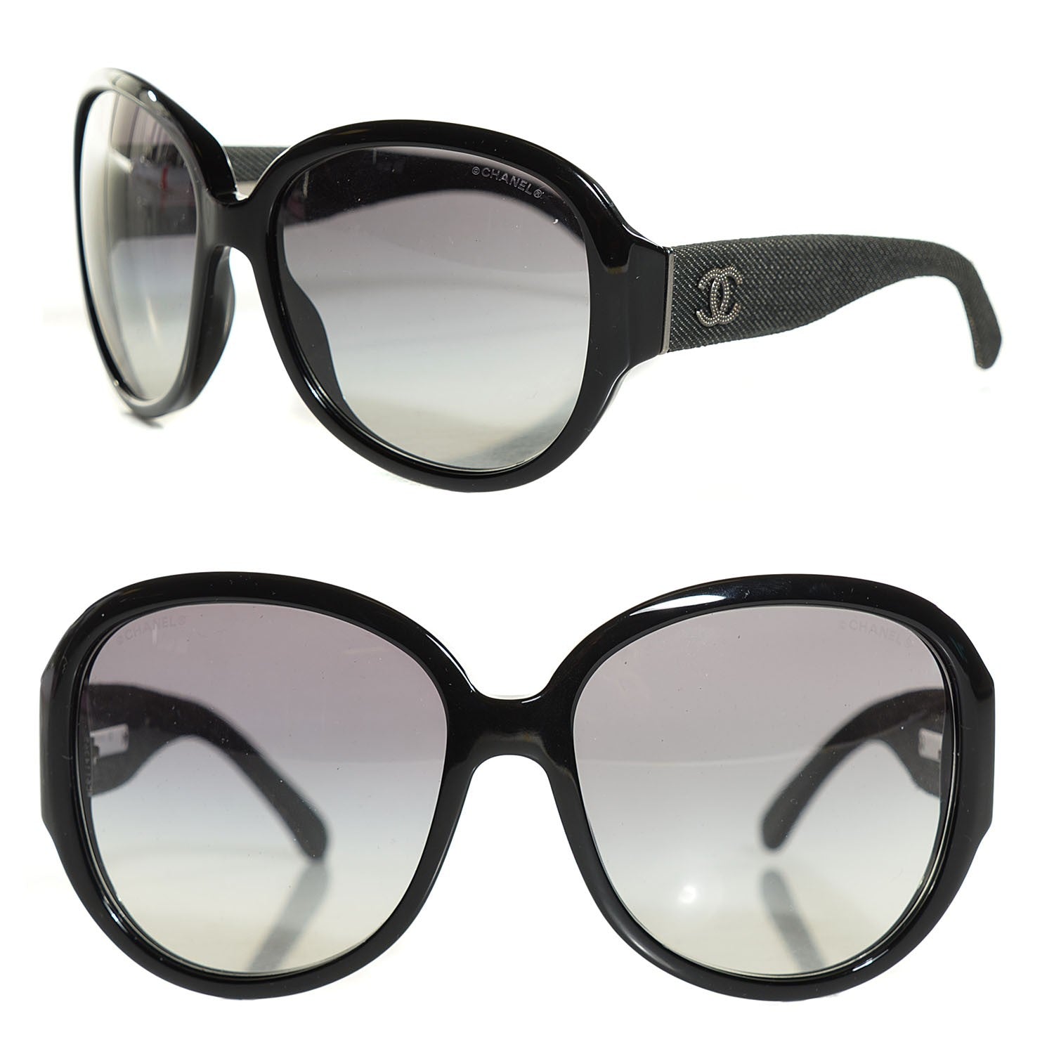 Chanel Denim CC Sunglasses 5163 Black 1 of 5