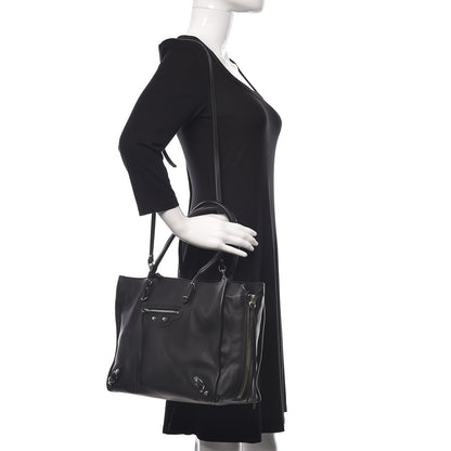 Balenciaga Veau Papier B4 Zip Around Tote Black 2 of 14