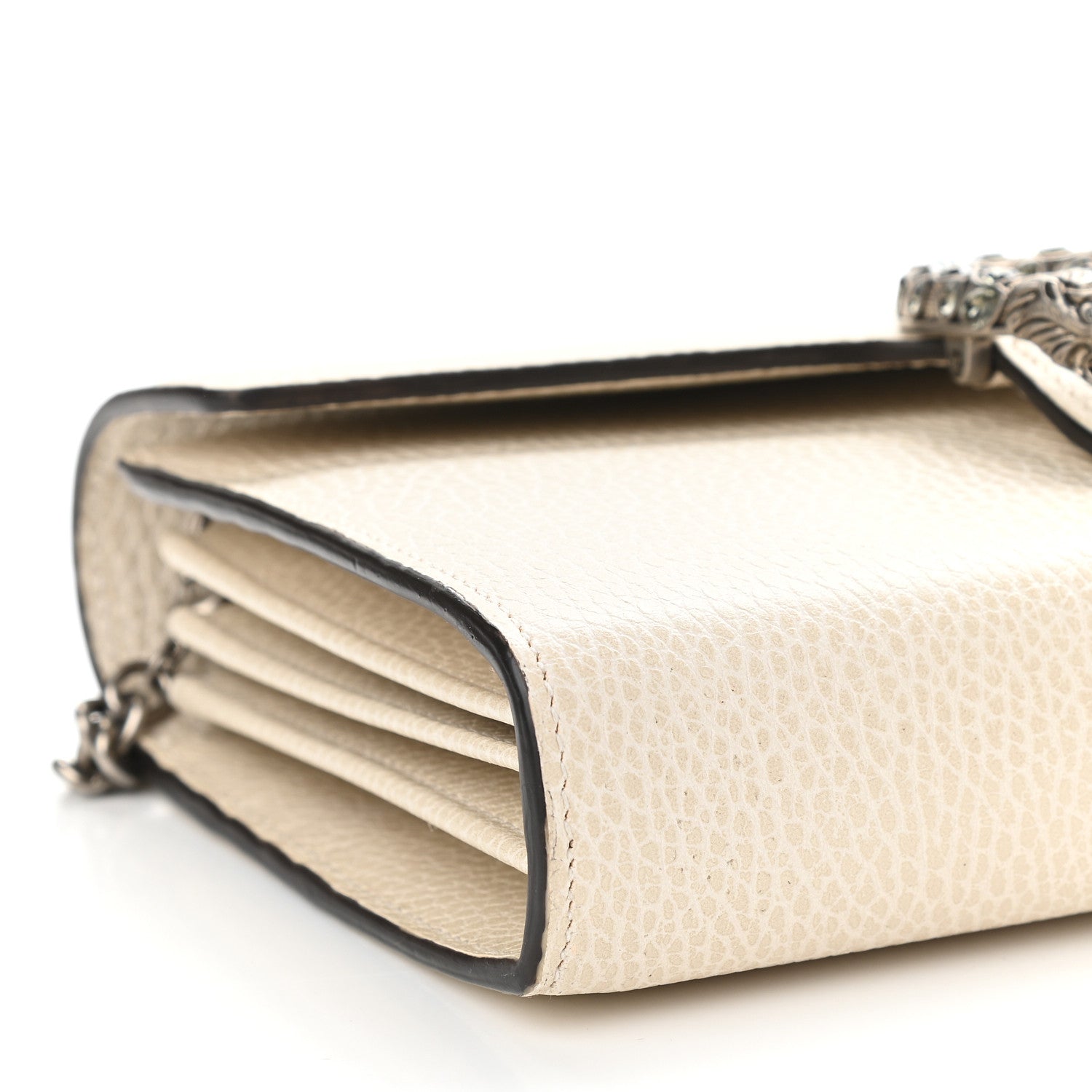 Gucci Dollar Calfskin Mini Dionysus Chain Wallet Mystic White 8 of 10