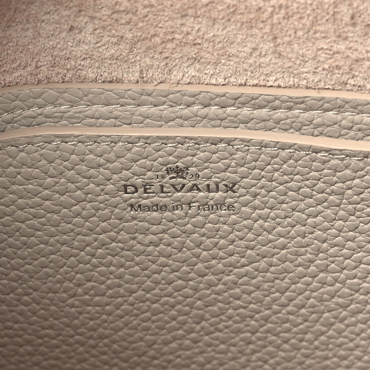 Delvaux Taurillon Soft Pin Swing Greige 6 of 9