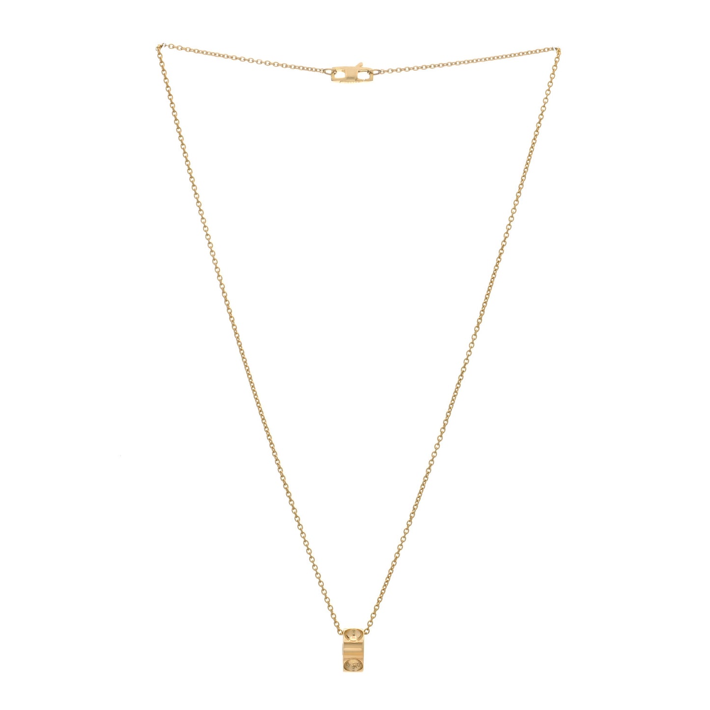 18K Yellow Gold Empreinte Pendant Necklace