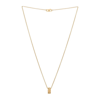 Louis Vuitton 18K Yellow Gold Empreinte Pendant Necklace 2 of 4