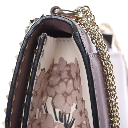 Valentino Garavani Vitello Monogram Kimono 1997 Print Medium Glam Lock Rockstud Flap Dark Mauve 16 of 16