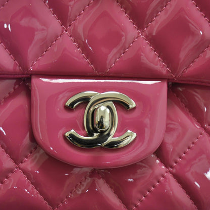 Chanel Patent Quilted Medium Double Flap Pink 10 of 10