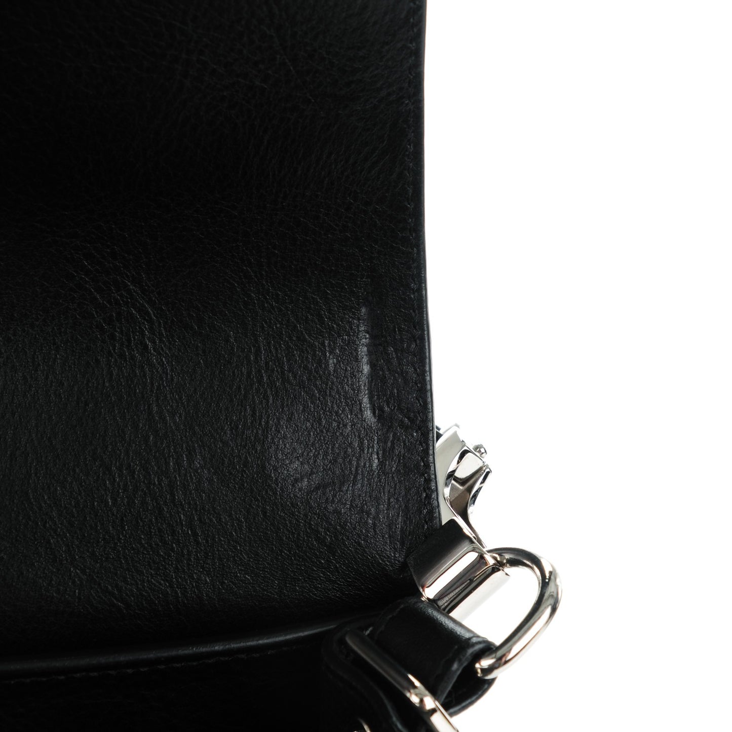 Calfskin PS11 Classic Shoulder Bag Black