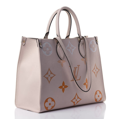 Louis Vuitton Empreinte Monogram Giant By The Pool Onthego MM Cream Saffron 2 of 4