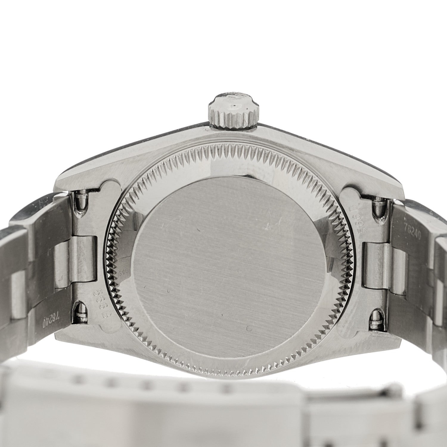 Rolex Stainless Steel 24mm Oyster Perpetual Watch Black 76080 4 of 4