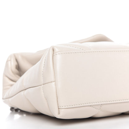 Saint Laurent Lambskin Quilted Toy Loulou Puffer Monogram Chain Satchel Crema Soft 6 of 11