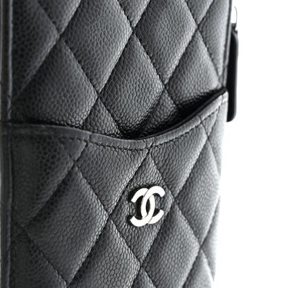 Chanel Caviar Quilted Classic Flat Wallet Pouch Black 9 of 12