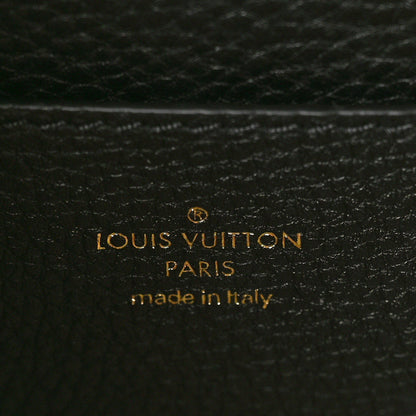 Louis Vuitton Grained Calfskin LV Pont 9 Soft PM Black 6 of 11