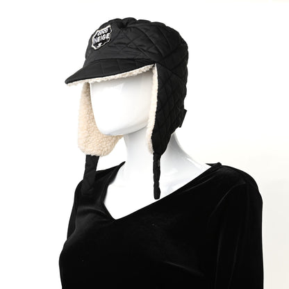 Chanel Nylon Quilted Coco Niege Hat M Black 2 of 5