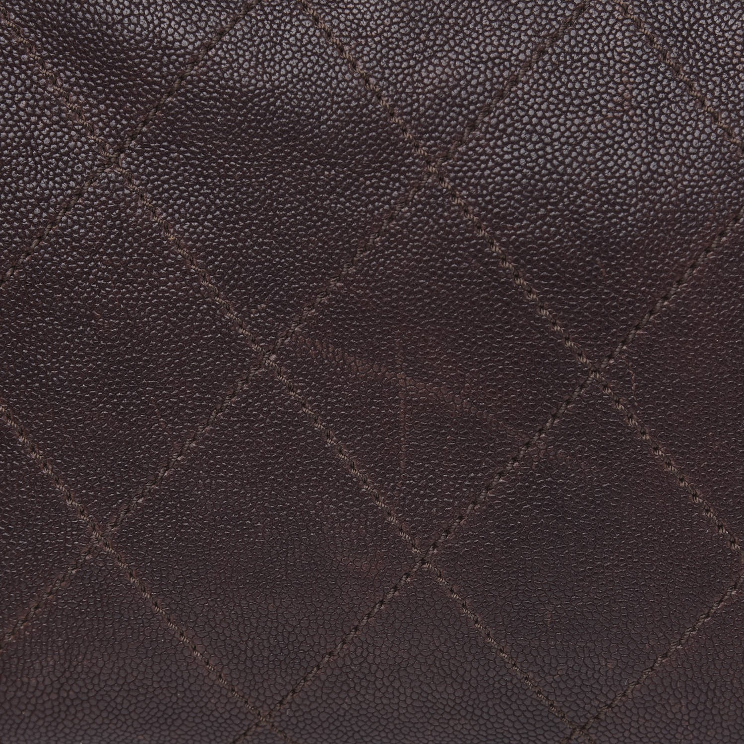 Chanel Caviar Quilted Bowler Tote Brown 15 of 17