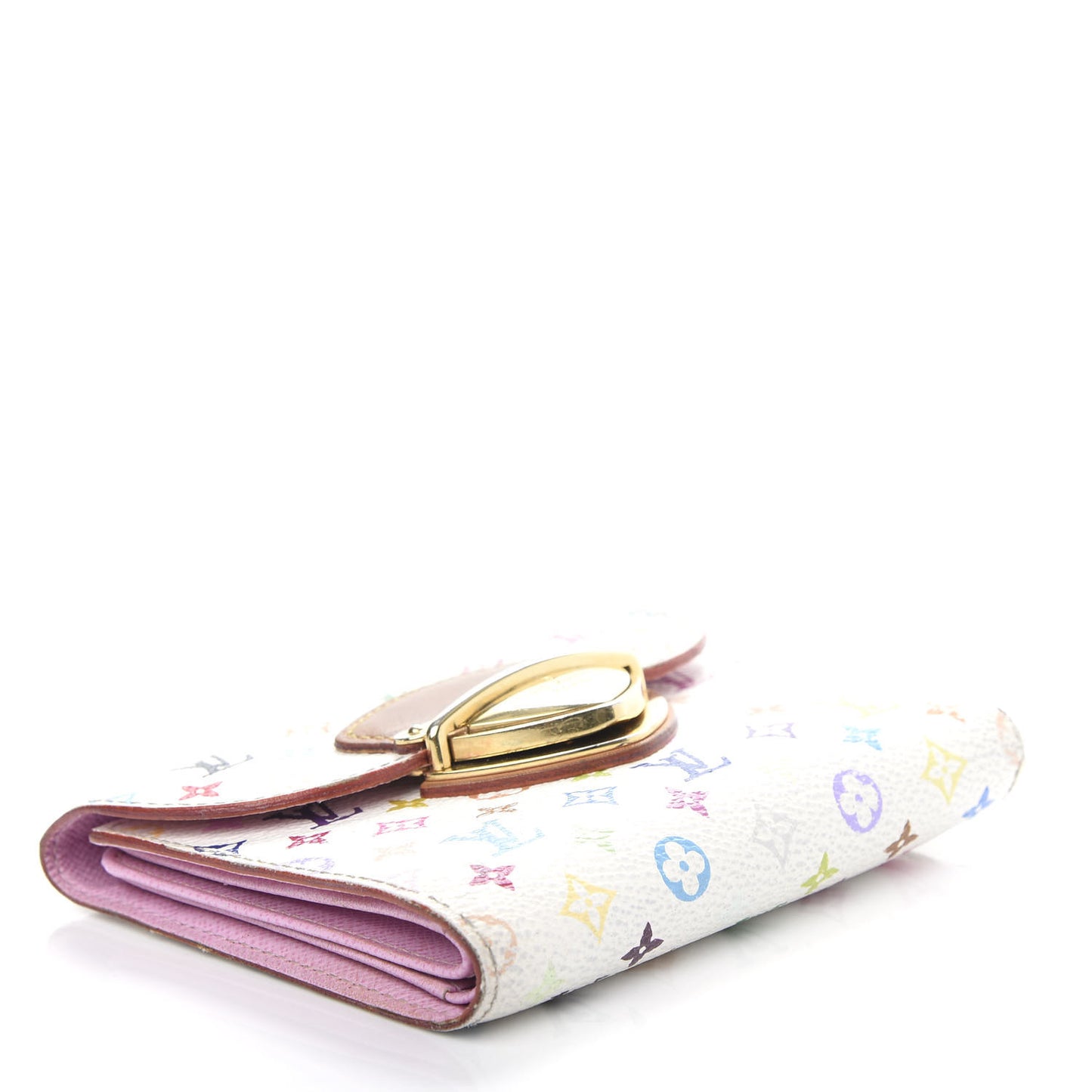 Monogram Multicolor Joey Wallet White Litchi