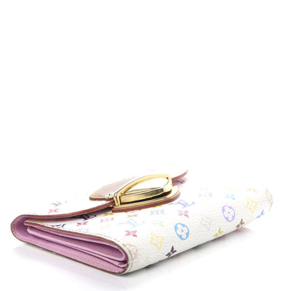 Louis Vuitton Monogram Multicolor Joey Wallet White Litchi 4 of 9
