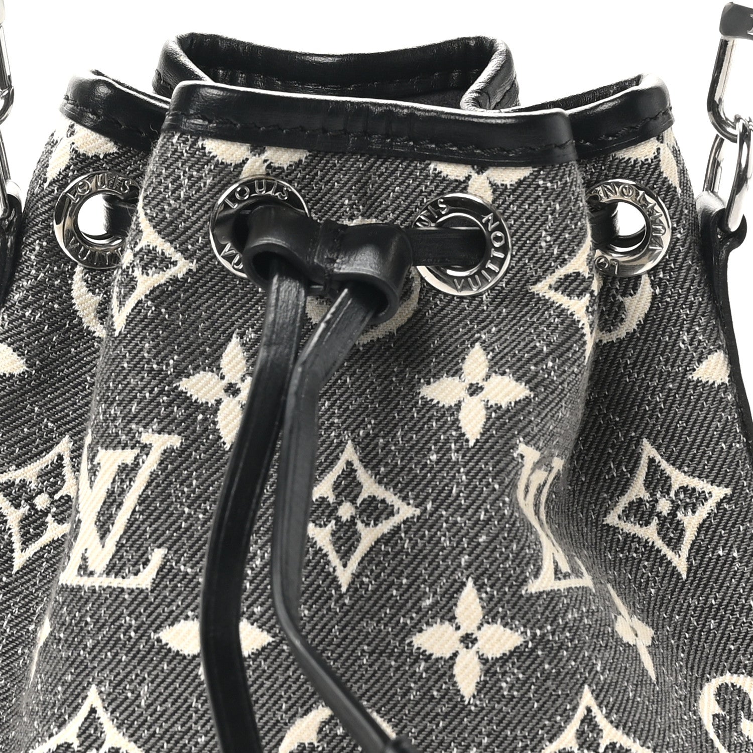 Louis Vuitton Monogram Jacquard Denim Nano Noe Bleu 7 of 9