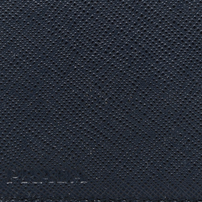 Prada Saffiano Metal Flap Wallet Baltico 7 of 11