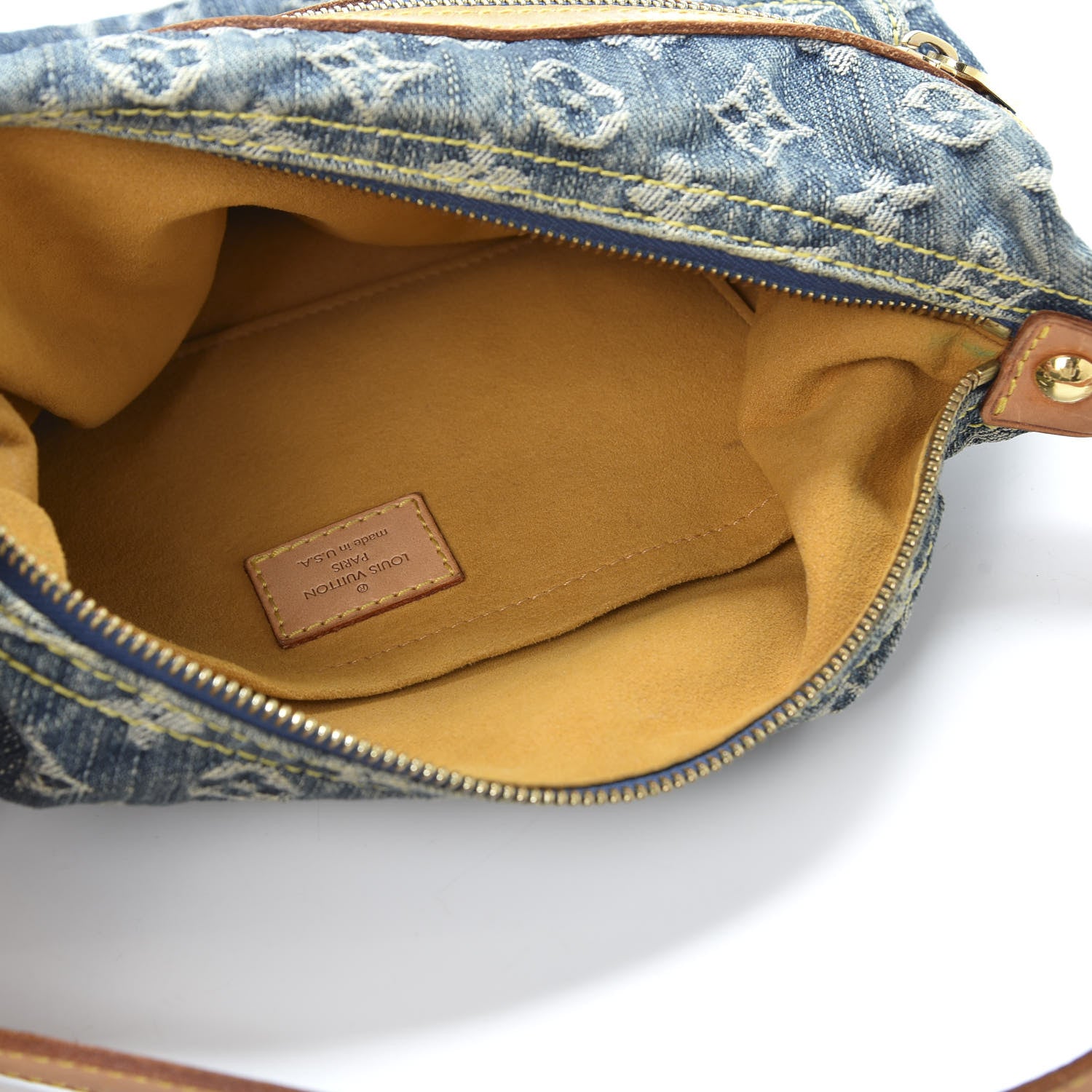 Louis Vuitton Monogram Denim Baggy PM Blue 4 of 8