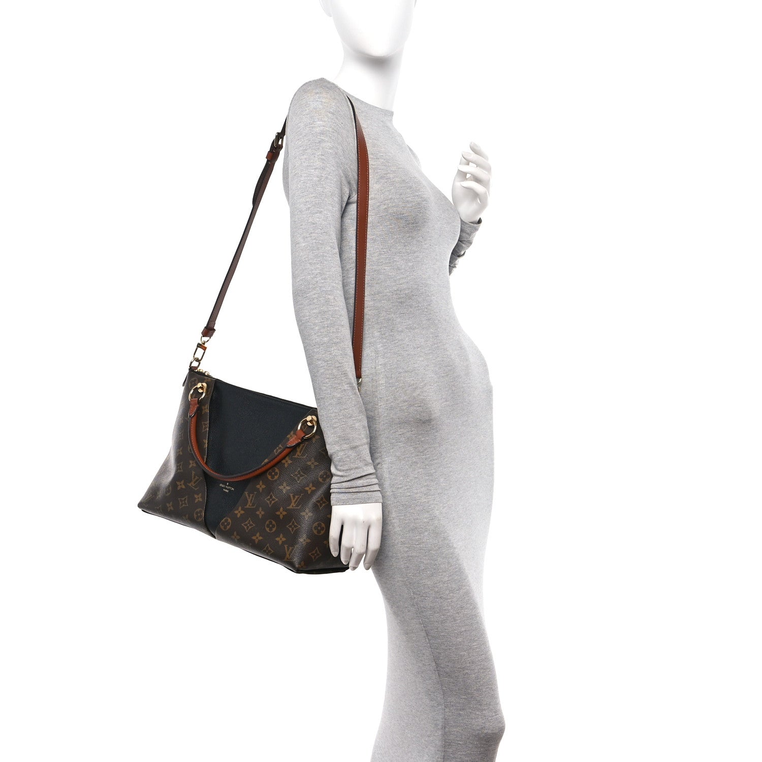 Louis Vuitton Monogram V Tote MM Black 2 of 14